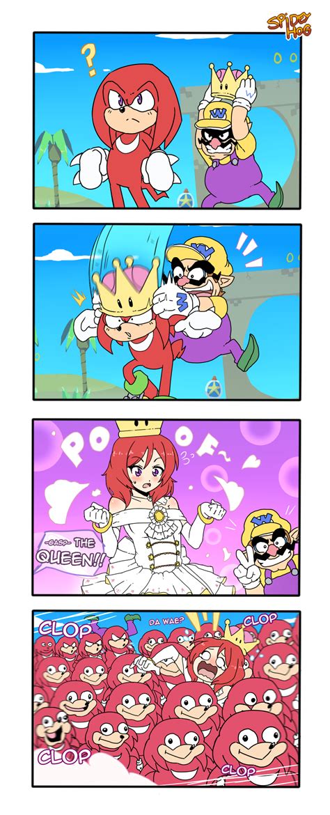 4koma Queen Knuckles Peachette Super Crown Anime Funny Funny