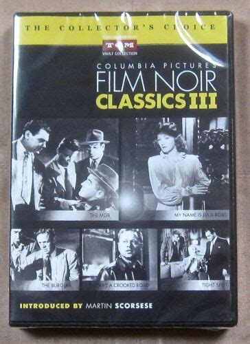 Columbia Pictures Film Noir Classics Volume 3 Tcm Vault Collection 5 Dvd Box Set 608866795414 Ebay