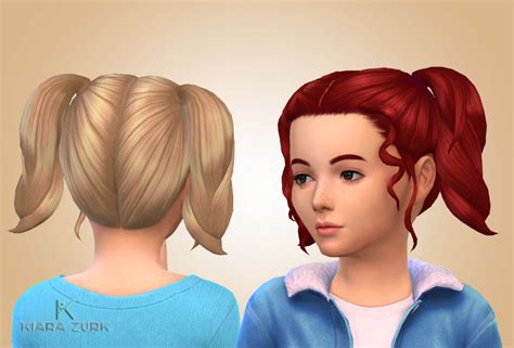 Sims 4 Cc Kids Pigtails