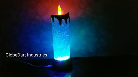 Colour Changing Led Light Glitter Water Candle Candle Light Swirling