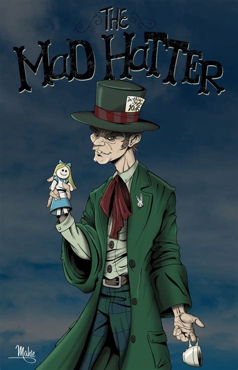 The Mad Hatter Is Holding A Doll In One Hand And Wearing A Green Coat