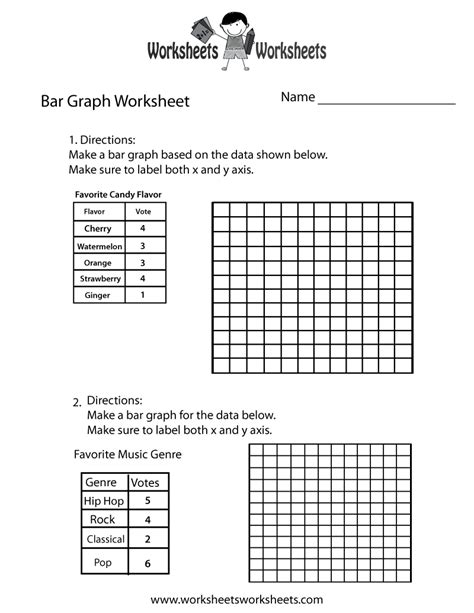 Simple Bar Graph Worksheet Free Printable Educational Worksheet