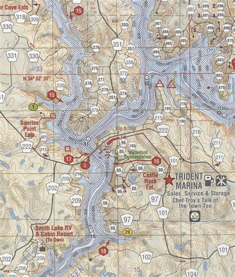 Smith Lake Alabama Waterproof Map Carto Craft Lakes Online Store