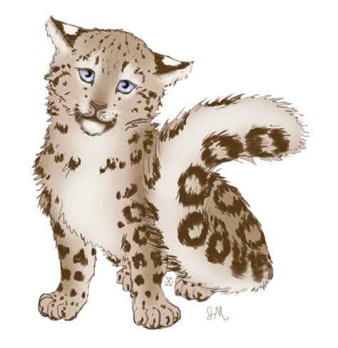 Chocolate Snow Leopard Cub — Weasyl