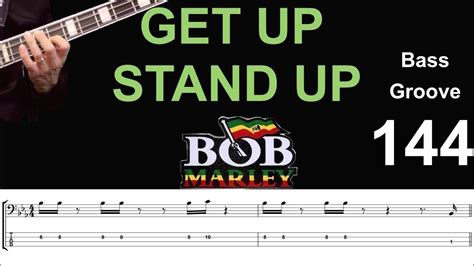 Get Up Stand Up Bob Marley How To Play Bass Groove Cover With Score