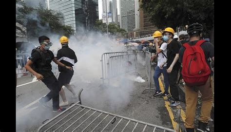 Hong Kong Police Fire Tear Gas Rubber Bullets At Protesters News