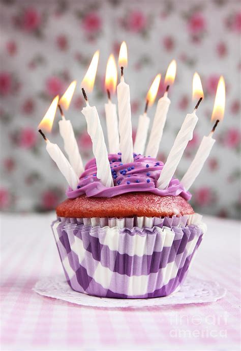 Purple Cupcake Photograph By Isabel Poulin