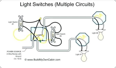 Double light switch with schematic wiring diagram. Light Switch Common