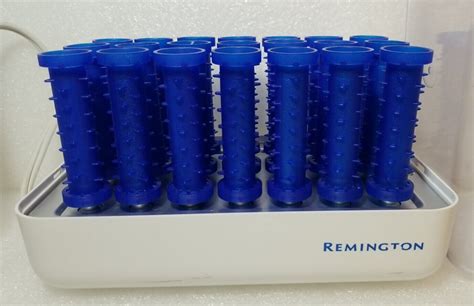 Remington Blue Tight Curls H 21SP Hot Rollers Curlers Wax Core NO CLIPS