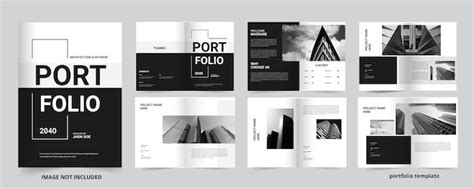 Premium Vector Architecture Portfolio Creative Portfolio Template