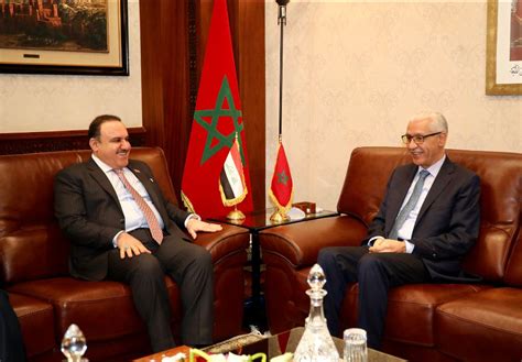 وزير العدل يلتقي برئيس مجلس النواب المغربي ورئيس مجلس المستشارين سفارة جمهورية العراق في الرباط