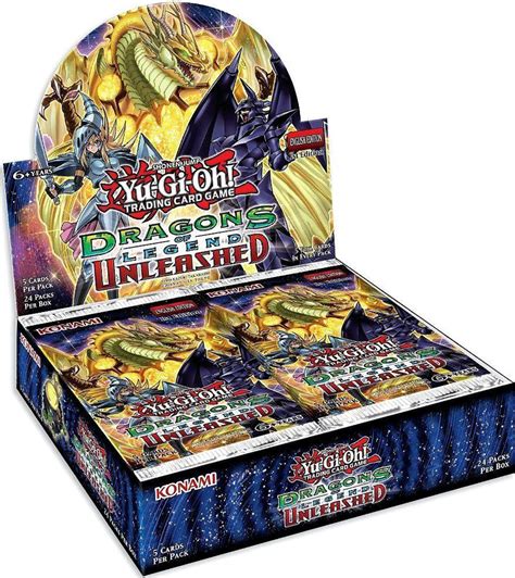 Yugioh Trading Card Game Dragons Of Legend Unleashed Booster Box 24