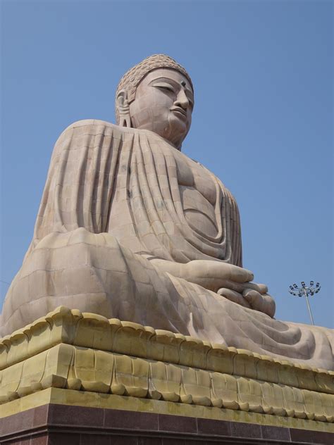 The Great Buddha Statue Daijokyo Buddhist Temple Bodhgaya India My
