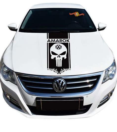 Volkswagen Amarok 1x Rayures Capot Graphique Vinyle Capot Autocollant