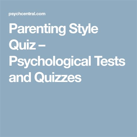 Parenting Style Quiz | Parenting style quiz, Parenting ...