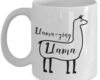 Fa La La La Llama Llama Mug Christmas Llama Mug Gift For Etsy