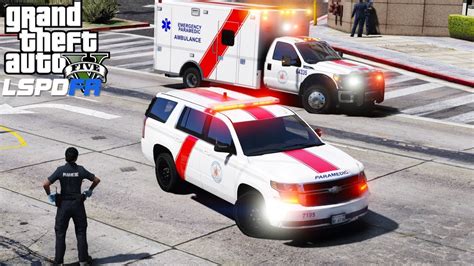 Gta 5 Lspdfr Ems 16 Play As A Paramedic New Ems Fleet Paramedic