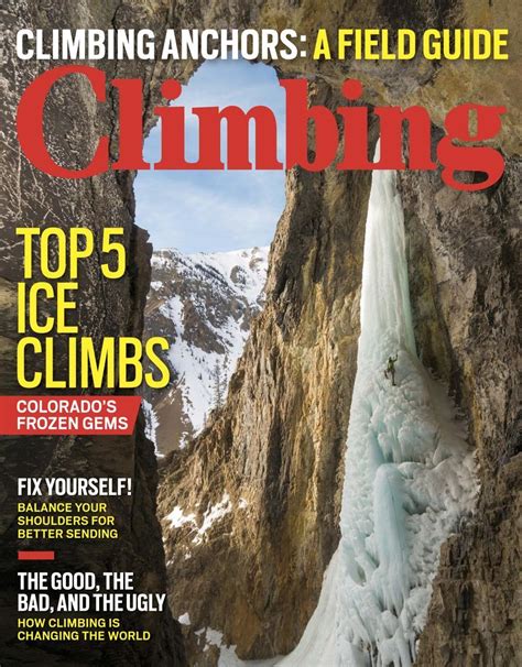Climbing Magazine Digital In 2021 Ice Climbing Award Winning