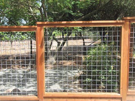 Incredibly durable hog wire panels can build an attractive and affordable deck railing that can withstand the weather elements for decades to come. Hog Wire Fence 4.1 | Like what you see? Call Guy's Fencing ...