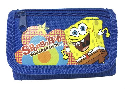 Spongebob Tri Fold Canvas Wallet