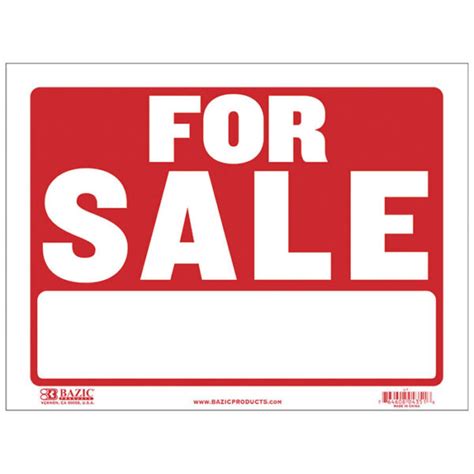 For Sale Signs Cheap Plastic Signs Wholesale Bulk Pricing