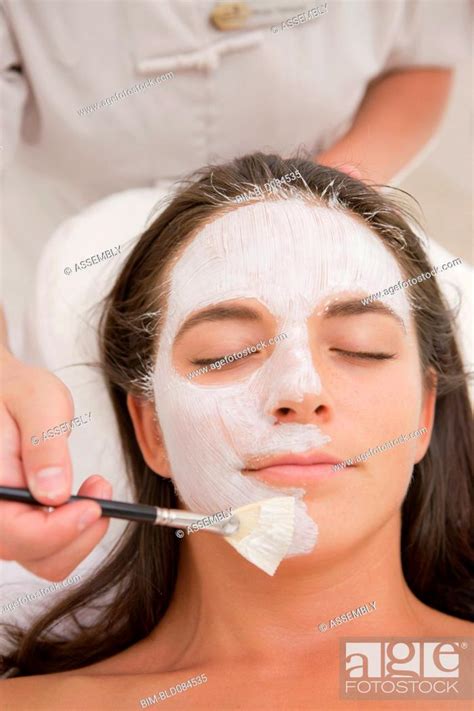 Woman Having Facial Spa Treatment Stock Photo Picture And Royalty