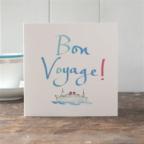 Bon Voyage Card By From A Place Of Wonder Bon Voyage Cards Cards