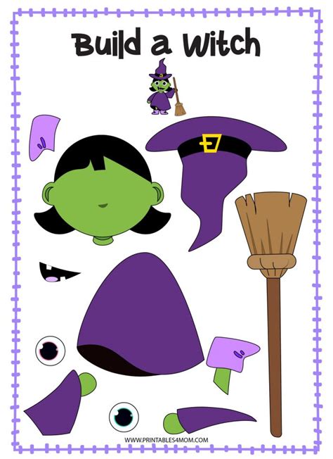 Build A Character Halloween Crafts Printables 4 Mom