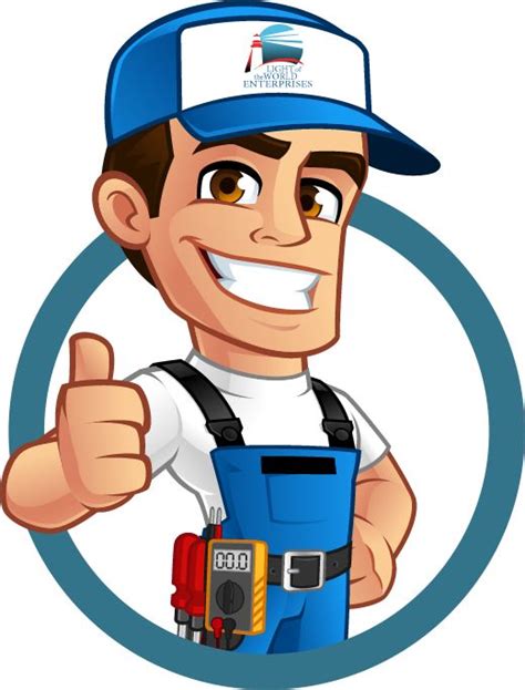 A Handy Man Holding A Wrench And Giving The Thumbs Up