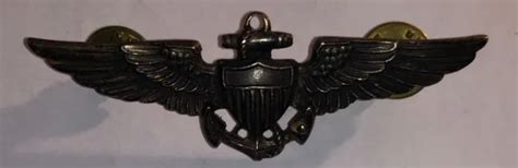 Wwii Us Navy Pilot Wings 10k Gold Filled 2 34 Length 2150 Picclick