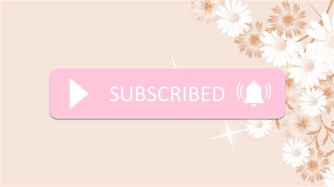 Pink Subscribe Button  Aesthetic Green Screen