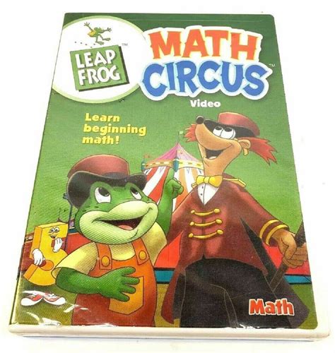 Leap Frog Math Circus Video Dvd Numbers Counting Addition Subtraction Like New