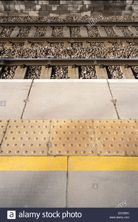 Yellow Line Station Platform High Resolution Stock Photography And