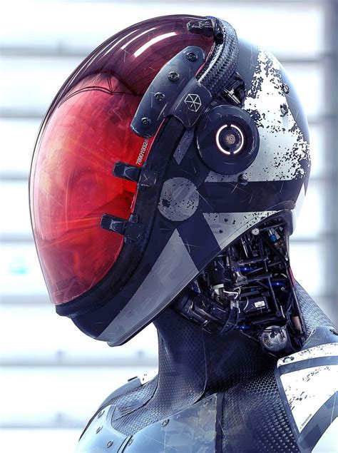 Cyberpunk Art Киберпанк Futuristic Helmet Helmet Concept Futuristic Armour