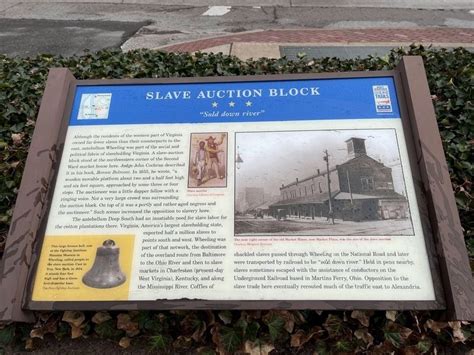 Slave Auction Block Historical Marker