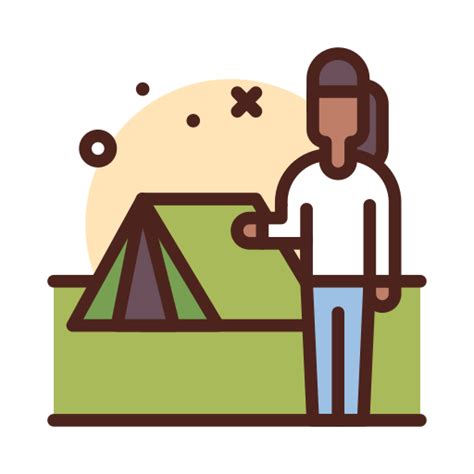 Carpa Para Camping Iconos Gratis De Personas