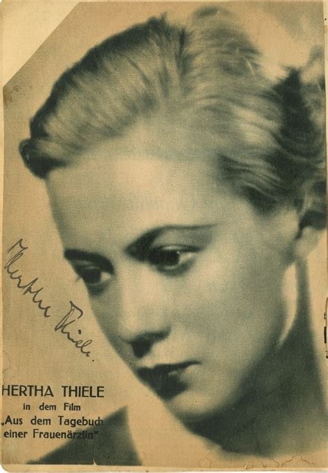 She is noted for her starring roles in then controversial stage plays and films for faster navigation, this iframe is preloading the wikiwand page for hertha thiele. Picture of Hertha Thiele