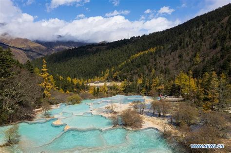 Scenery Of Huanglong Scenic And Historic Interest Area In Sw Chinas