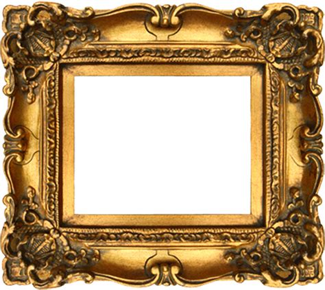 Fancy Gold Frame Png Transparent