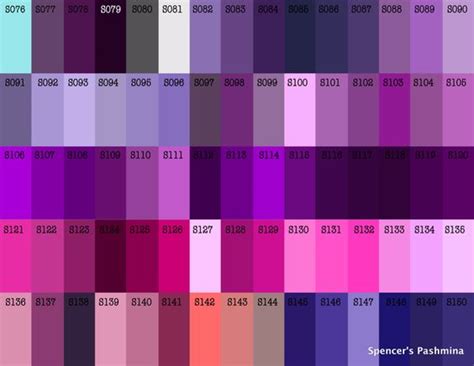 Hex values account again for red color, green color and blue color; Purple, Shades of purple and Color charts on Pinterest