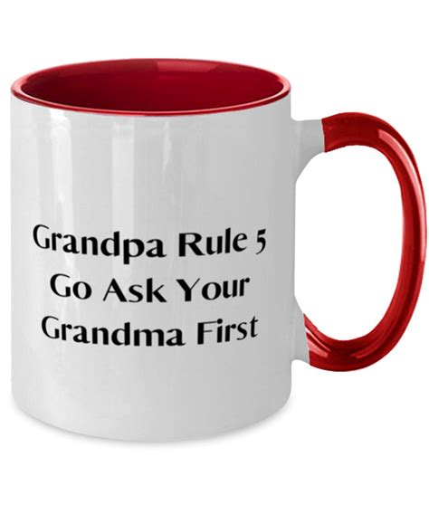 Unique Idea Grandpa Ts Grandpa Rule 5 Go Ask Your Grandma Etsy