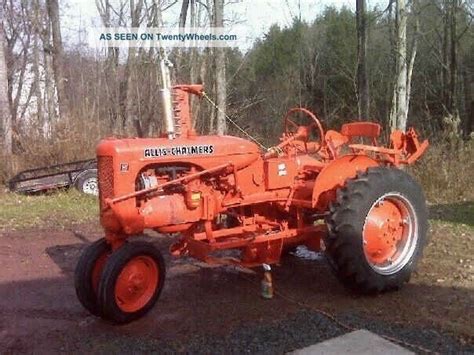 1947 Allis Chalmers C Antique Tractor With Belly Mounted Sickle Bar