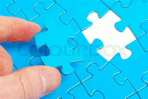Puzzle Piece Stock Image Colourbox