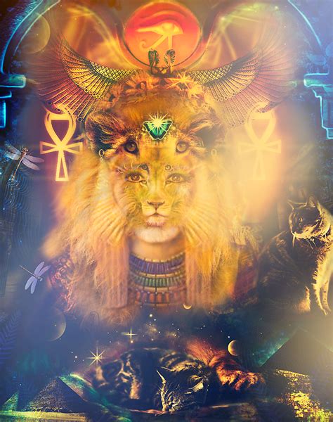 goddess sekhmet ~ version 2 ancientegyptiangoddess powerfulone liongoddess honorthegoddess