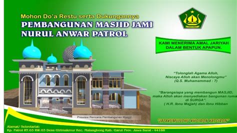 Contoh Banner Pembangunan Masjid Koleksi Gambar