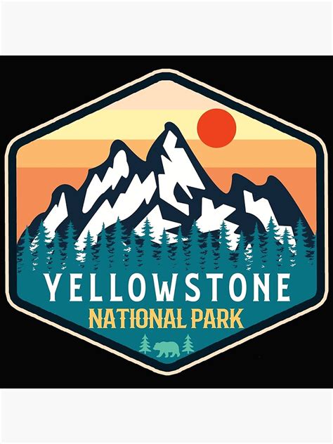 yellowstone national park poster for sale by artist sign redbubble
