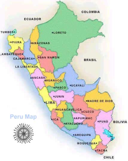 Lima Peru Map Peru Explorer