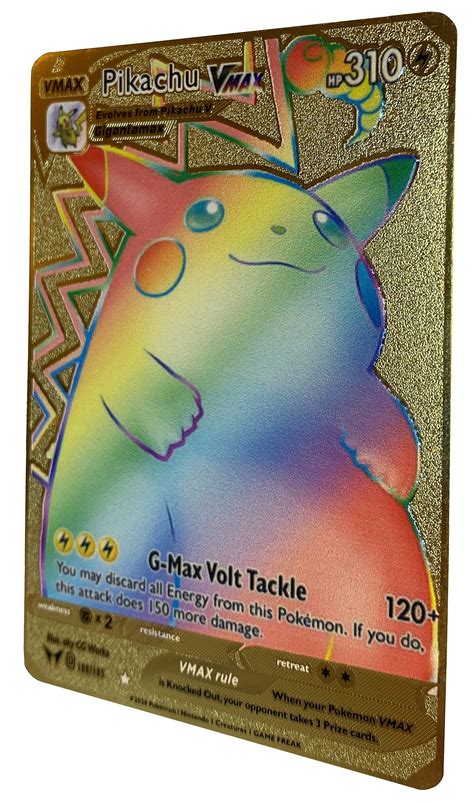Buy Andol Pikachu Vmax Vivid Voltage Pokemon Card Custom Rainbow