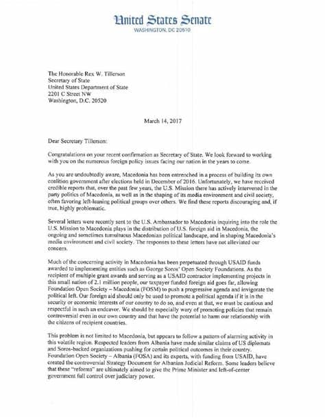 The complaint letter layouts are available in different formats, including the prominently pdf and word. Senators Send Letter to US Secretary of State to Request ...