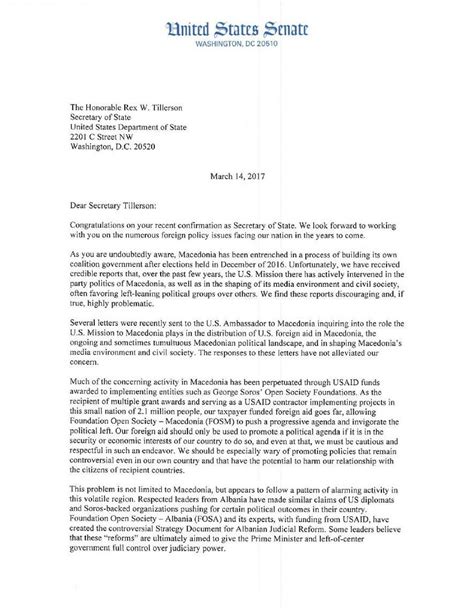 I tried using sub and gsub methods along with replace, but none of these replaces the letter. Senators Send Letter to US Secretary of State to Request ...